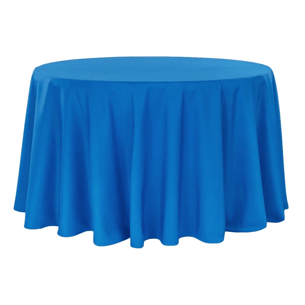laudlina sinine ümmargusele lauale