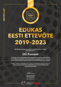 edukas eesti ettevõte funrent 2023