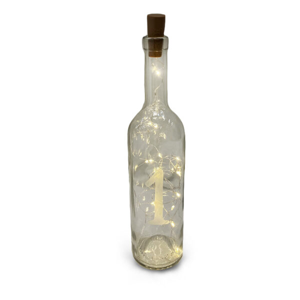 lauanumber valgusega pudel, 31cm